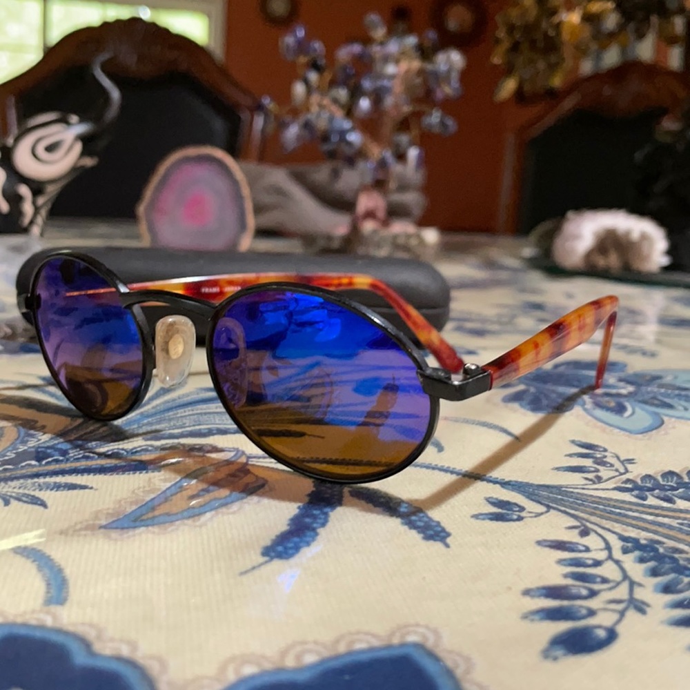 VINTAGE REVO 962/001 "Green" TORTOIS OVAL FRAME